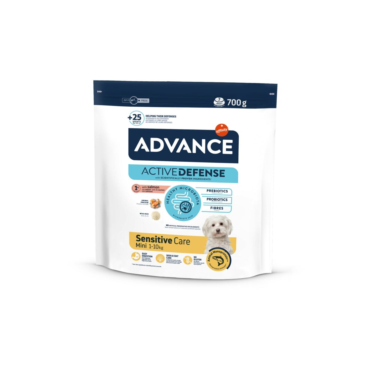 ADVDOGMINISENSITIVESALMON&RICE 0,7KG WEPET CÃO