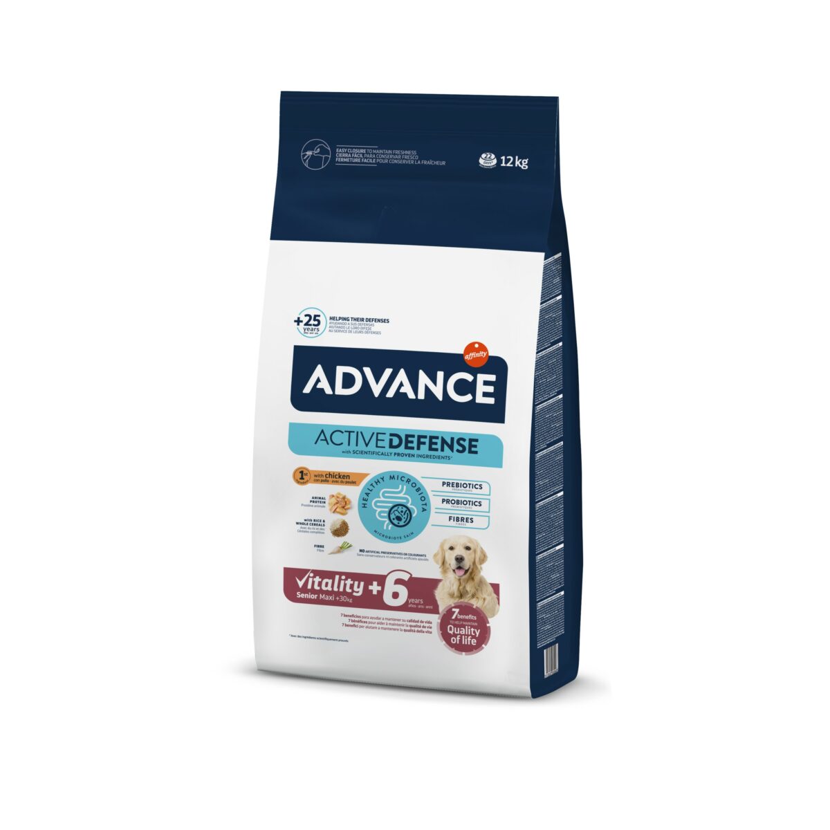 12 ADVDOGMAXISENIORCHICKEN&RICE 12KG WEPET CÃO