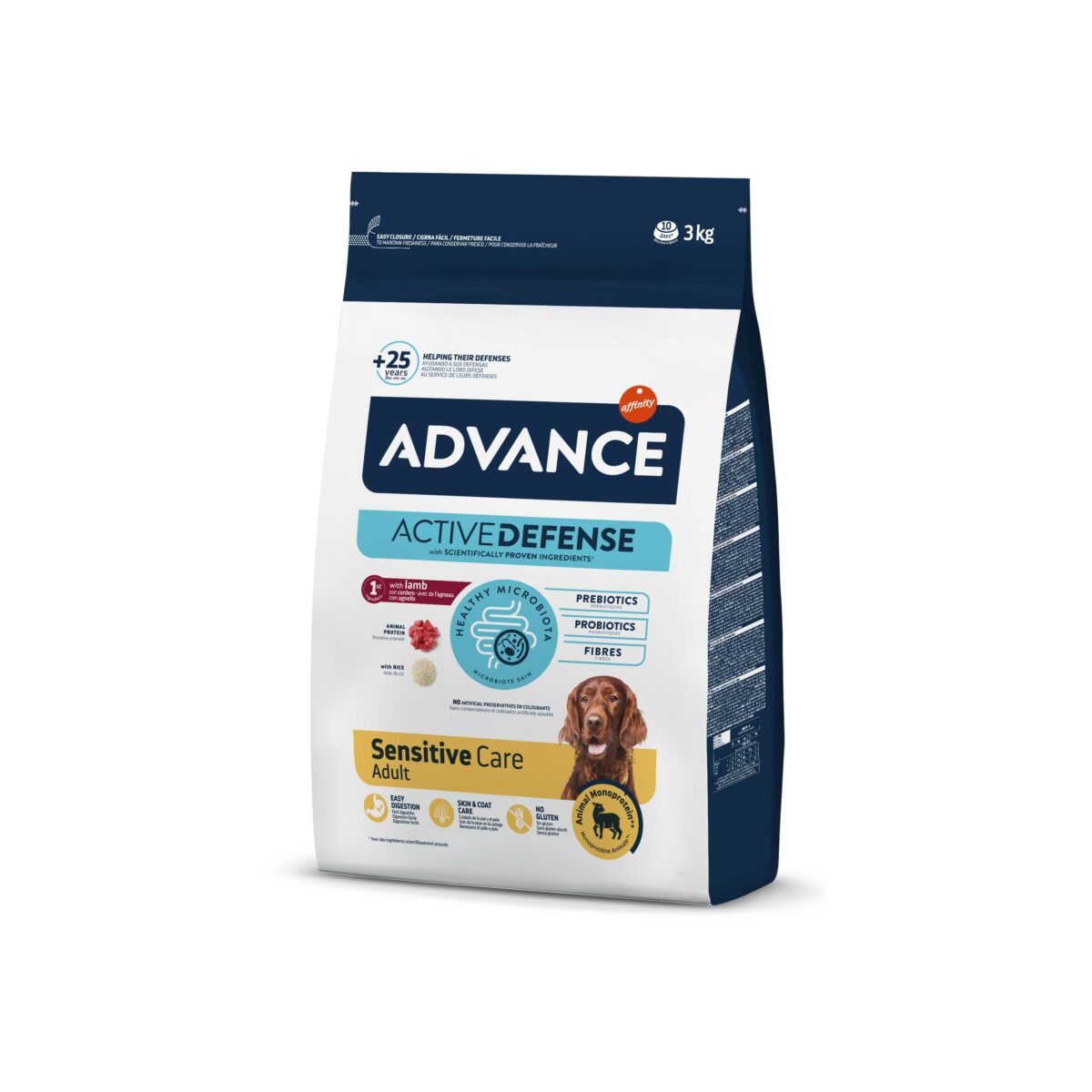 ADVDOGSENSITIVE LAMB&RICE 3KG WEPET CÃO