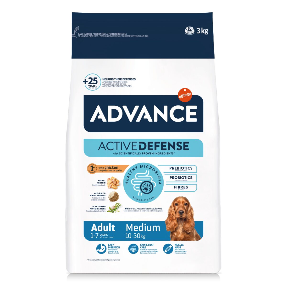 3 ADV DOG MEDIUM ADULT CHICKEN & RICE 3KG WEPET