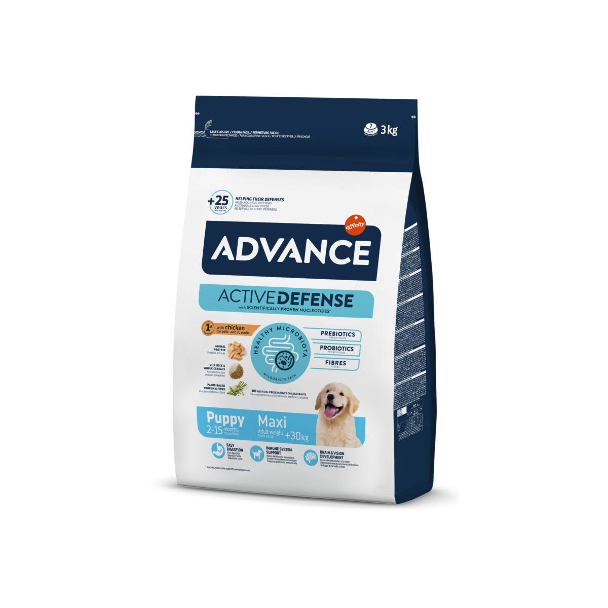 ADVDOGMAXIPUPPYCHICKEN&RICE 3KG WEPET CÃO