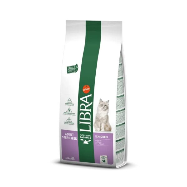 libra cat adult steril chicken 15kg wepet affinity