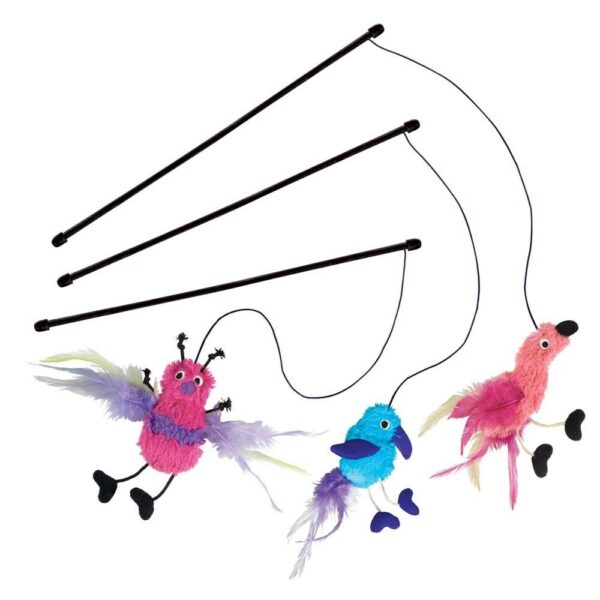 brinquedo gato teaser feather