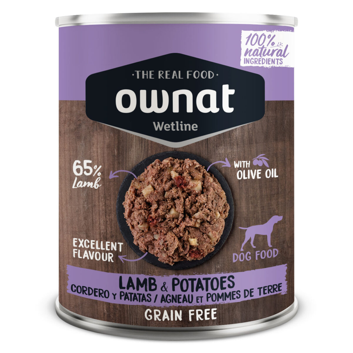 ownat cão wet grain free lamb & potatoes 400gr
