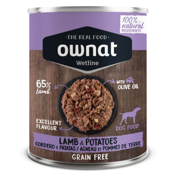 ownat cão wet grain free lamb & potatoes 400gr