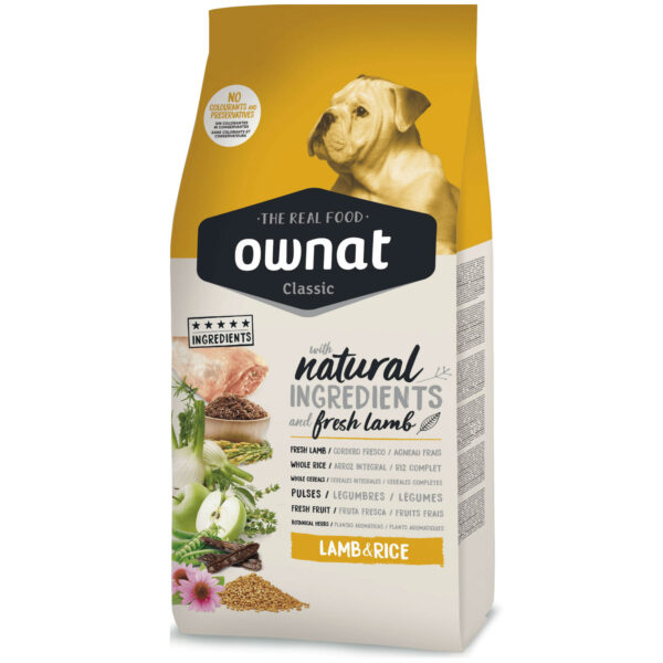 ownat classic cão lamb e rice