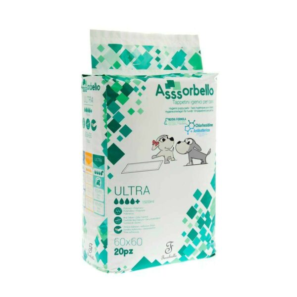 resguardos absorventes com clorhexidina 60x60cm 20un wepet cão gato