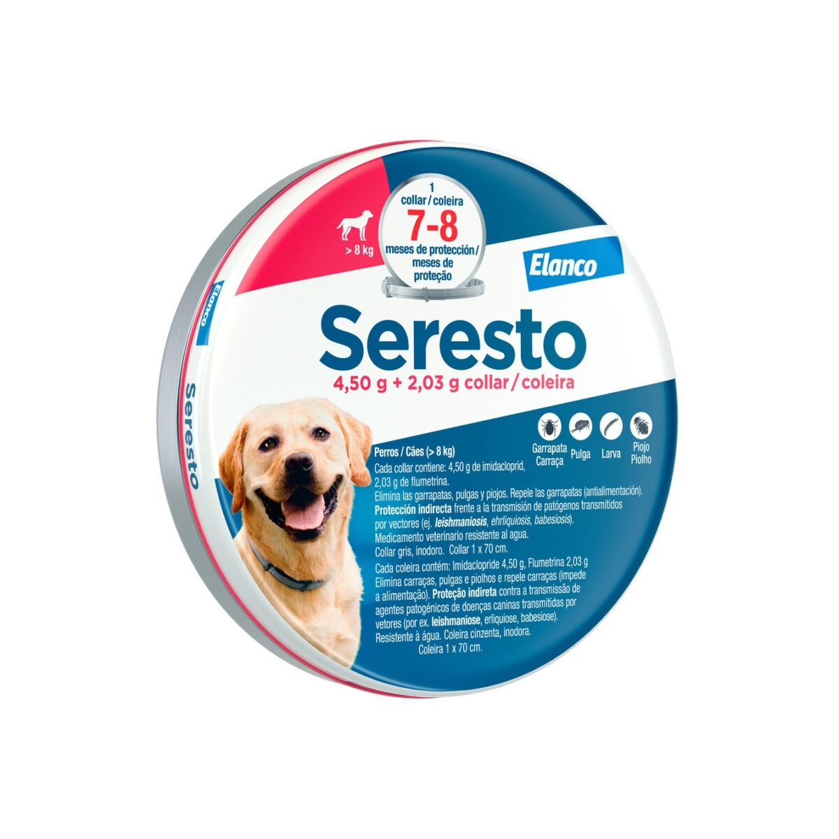 cão grande Seresto Cão Grande (+8kg) 70cm - Image 1