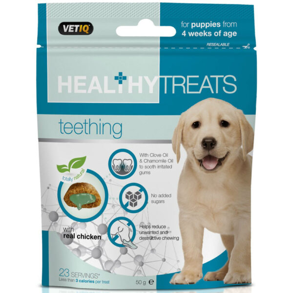 vetiq healthy treats dog teething 50gr