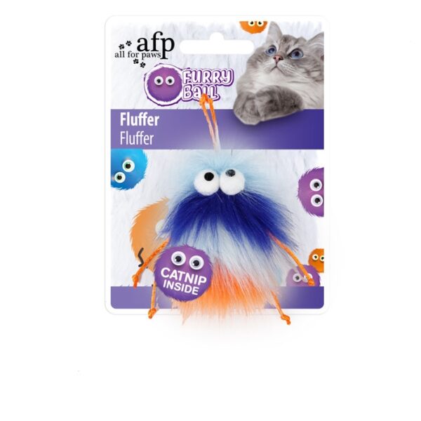 furry ball fluffer laranja