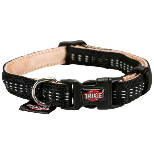 COLEIRA SOFT ELEGANCE PRETA/BEGE TRIXIE