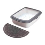 Tapete Semi-Circular em PVC para WC Antracite - Image 3