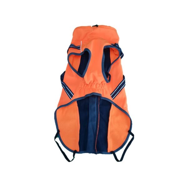 agasalho com peitoral em spandex com forro laranja