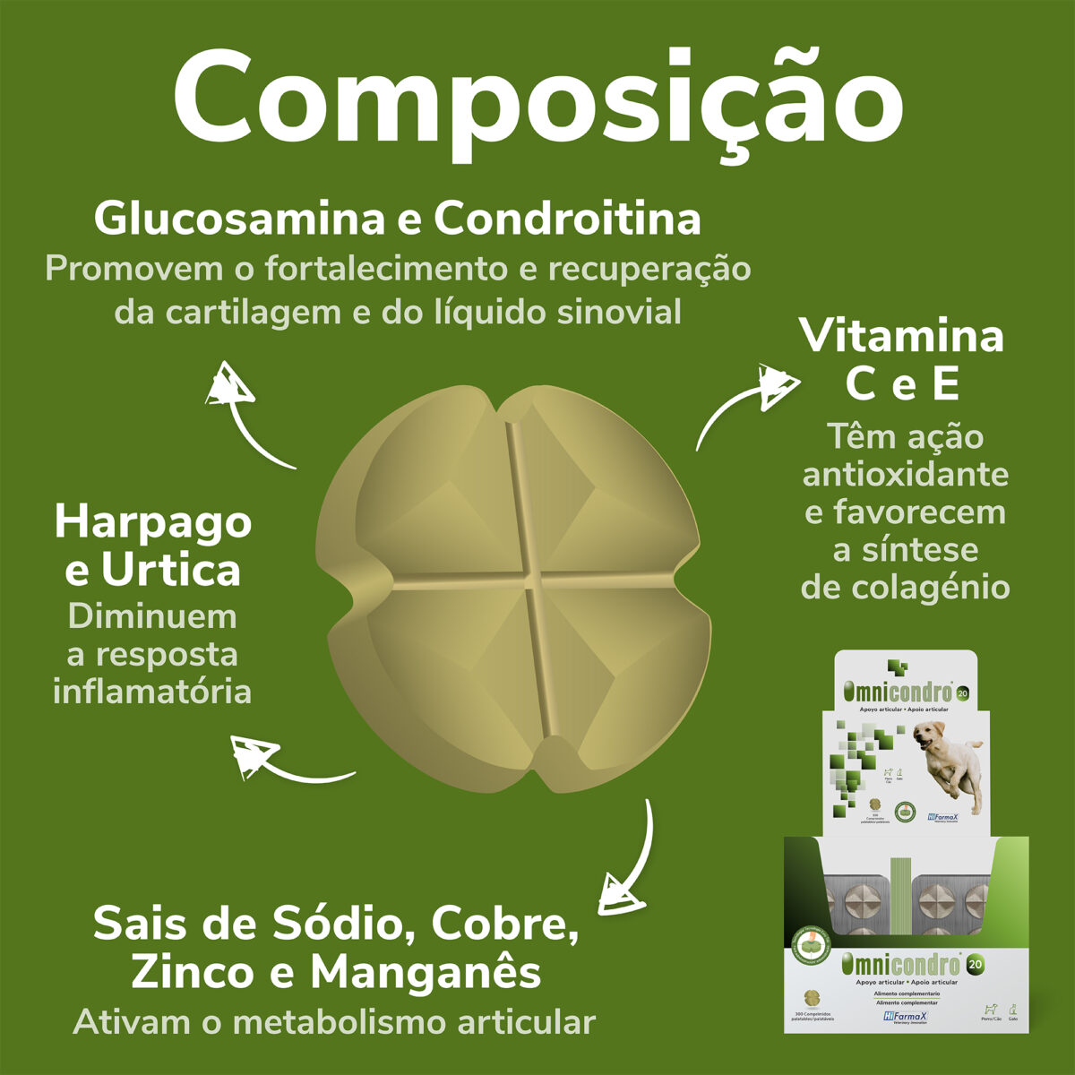 OMNICONDRO 20 (HOSPITALAR) 300 CP WEPET