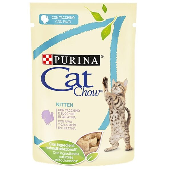cat chow kitten peru e curgetes 85gr