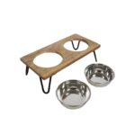 Rosewood Pet Wooden Double Dinner - Image 3