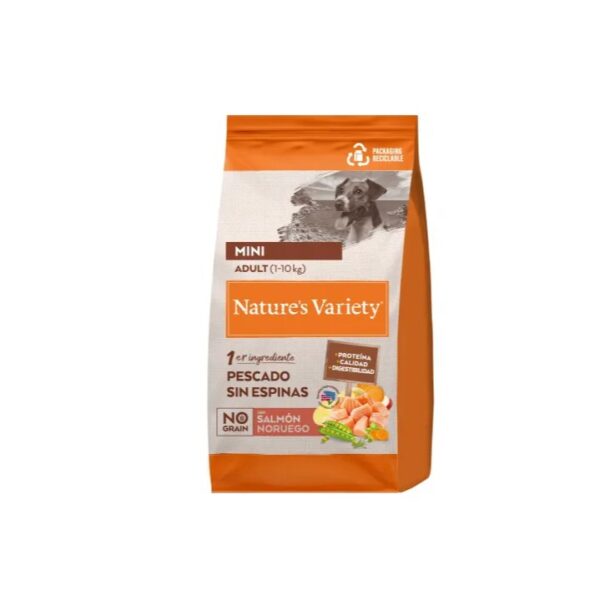 Nature's Variety Dog No Grain Mini Salmão da Noruega