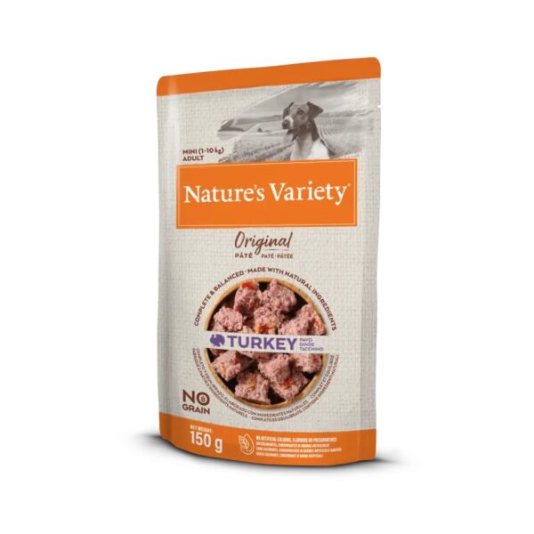 nature's variety dog wet original no grain mini peru pate 150gr