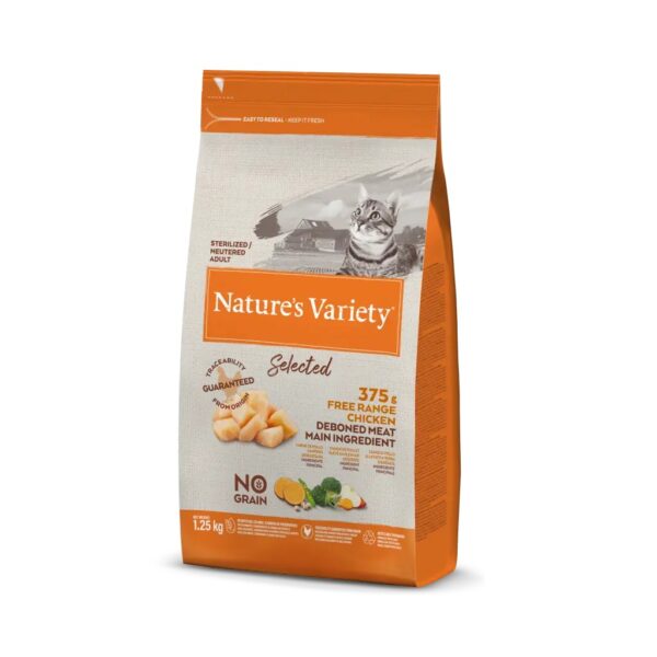 nature's variety selected no grain sterilized cat frango do campo ao ar livre