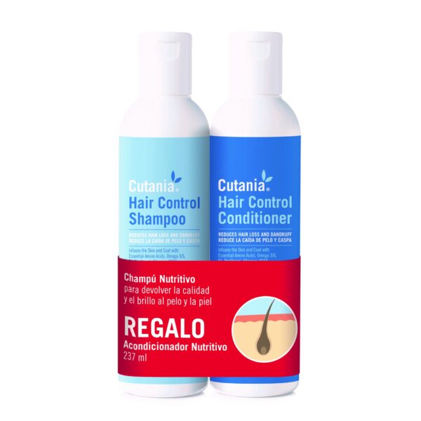 cutania hair control champo + amaciador 236ml