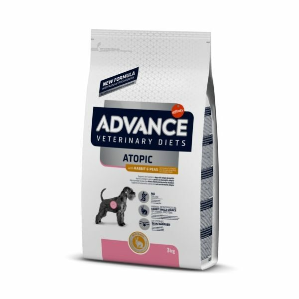 advance vet diet atopic medium maxi rabit 3kg cão