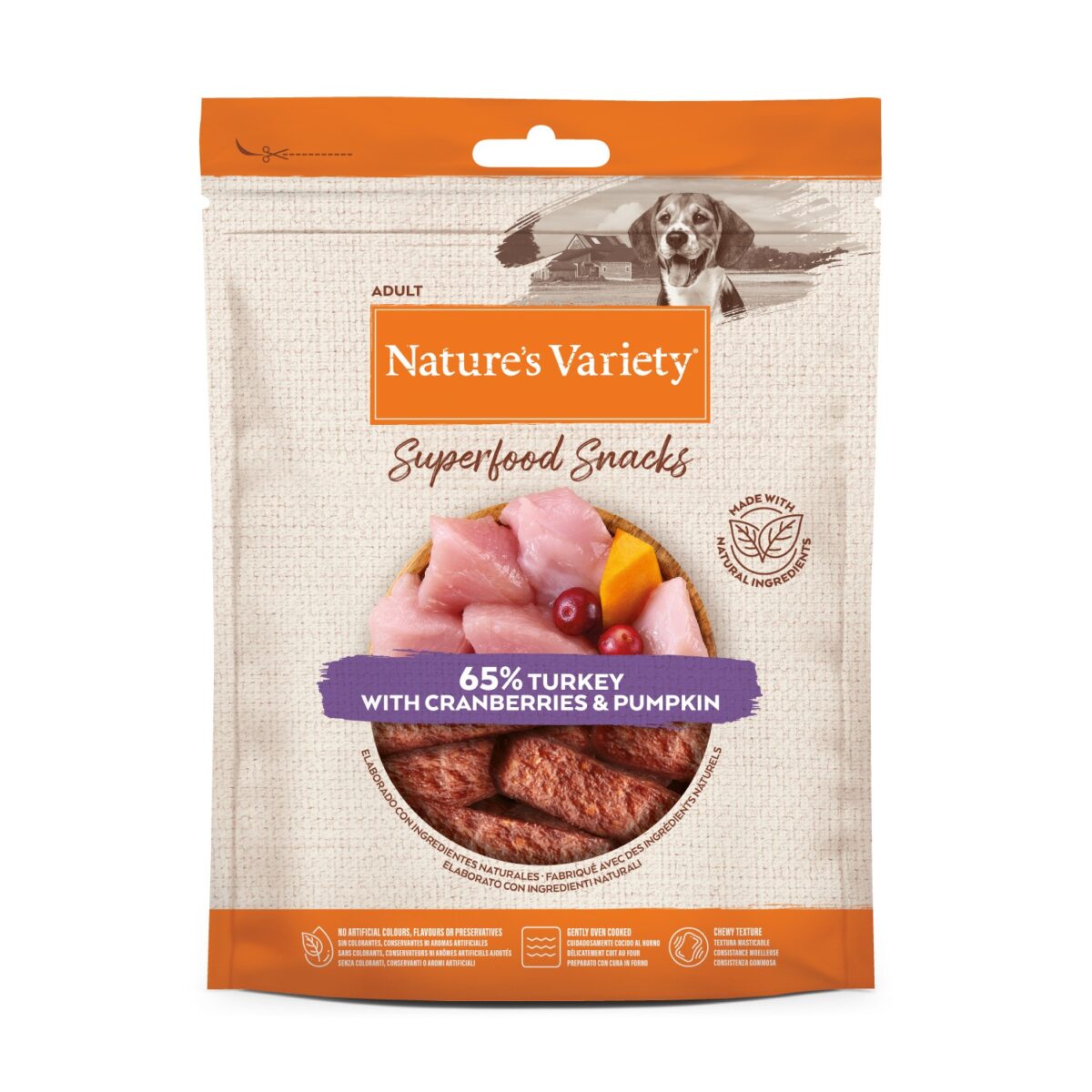 nature's variety superfood snacks per 85gr