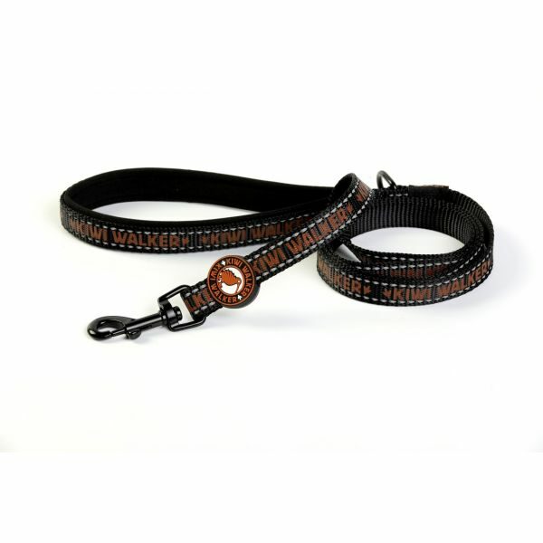 kiwi walker dog lead castanha