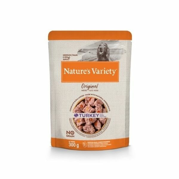 Nature’s Variety Dog Wet Original No Grain Medium/Maxi Turkey Patê 300gr