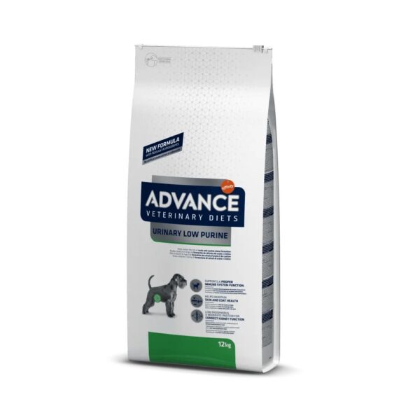 advance vet diet low purine cão 12kg