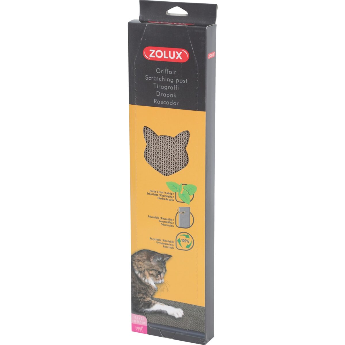 RASCARTON zolux arranhador de cartão com catnip 11x3x44cm
