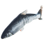 peixe em tecido com movimento usb e catnip wepet