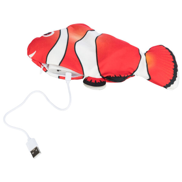peixe palhaço com movimento usb e catnip wepet