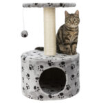 JUNIOR - ARRANHADOR TOLEDO (CINZENTO C/ PATINHAS) WEPET GATO