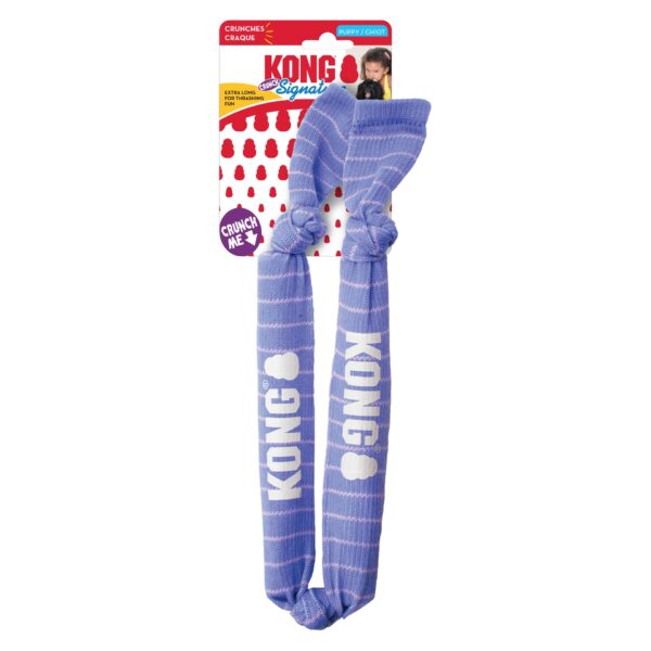 KONG SIGNATURE CRUNCH ROPE DOUBLE PUPPY MD/LG (SKK22E) WEPET BRINQUEDO CÃO PUPPY
