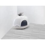 CASA DE BANHO GINGER CINZA 52X52X44,5CM WEPET WC GATOS