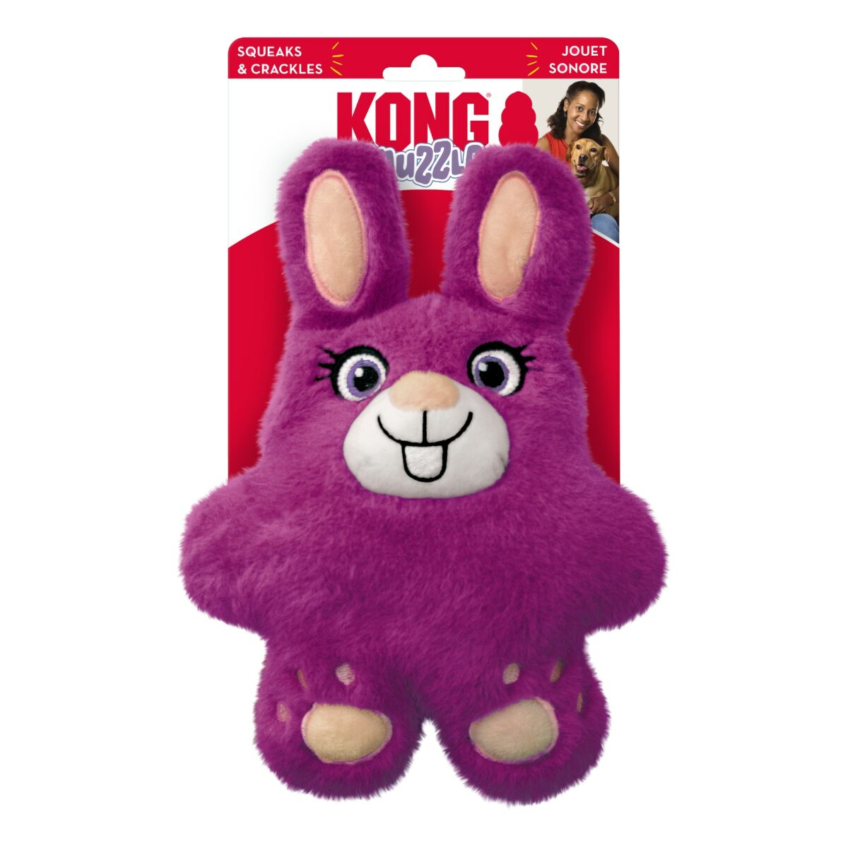 KONG SNUZZLES BUNNY MD (SNZ24E) WEPET BRINQUEDO CÃO