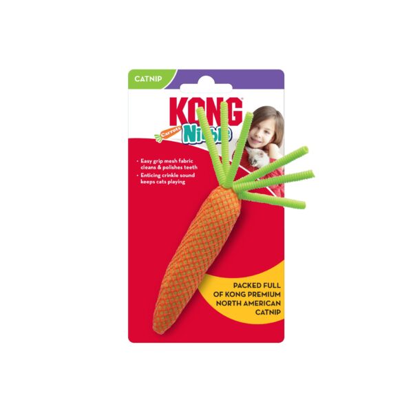 KONG CAT NIBBLE CARROTS (SORTIDO) (CTN416E) wepet brinquedo gato