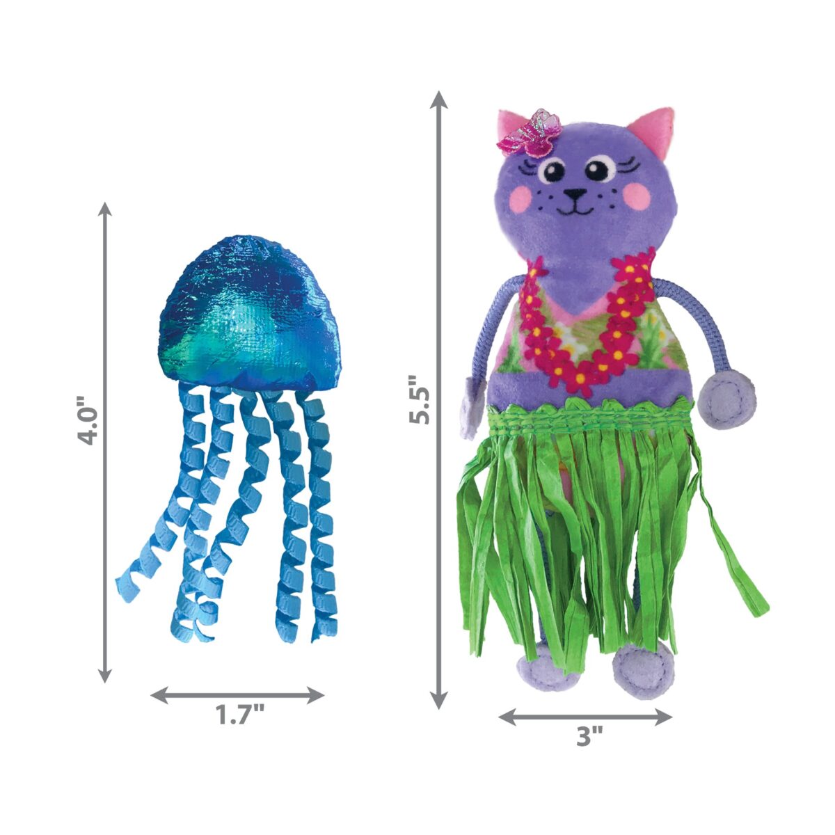 4 KONG CAT TROPICS HULA 2-PK (CT62E) WEPET BRINQUEDO GATO