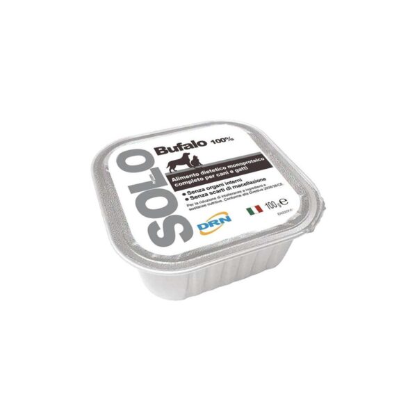 DRN SOLO BUFALO 100GR WEPET ALIMENTO HUMIDO MONOPROTEICO CÃO E GATO