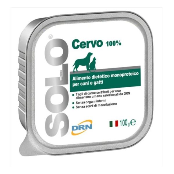 DRN SOLO VEADO 100GR WEPET ALIMENTO HUMIDO MONOPROTEICO CÃO E GATO