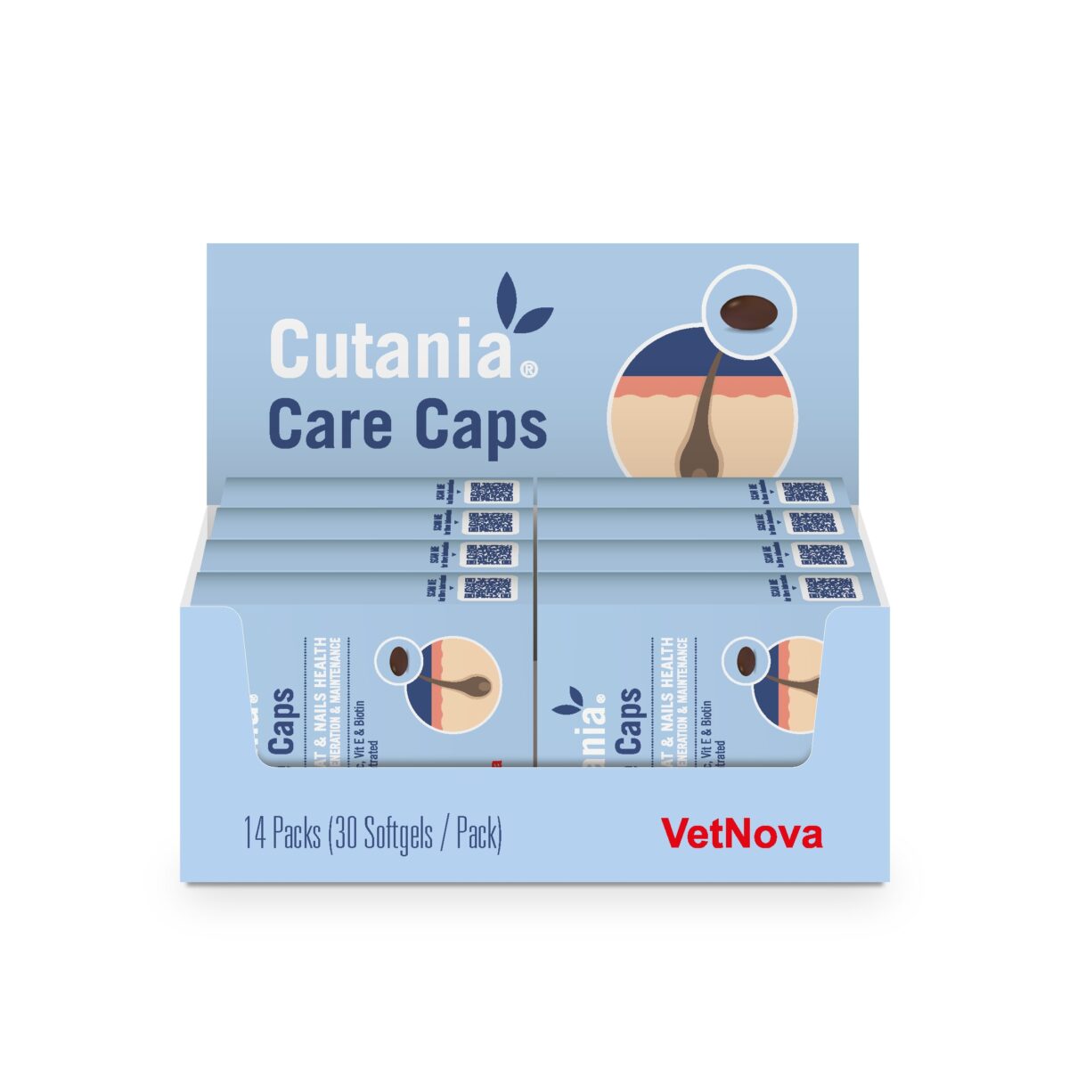CUTANIA® Care Caps - 420 Cápsulas WEPET VETNOVA