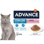 Advance Cat Wet Sterilized turkey 4x85gr wepet