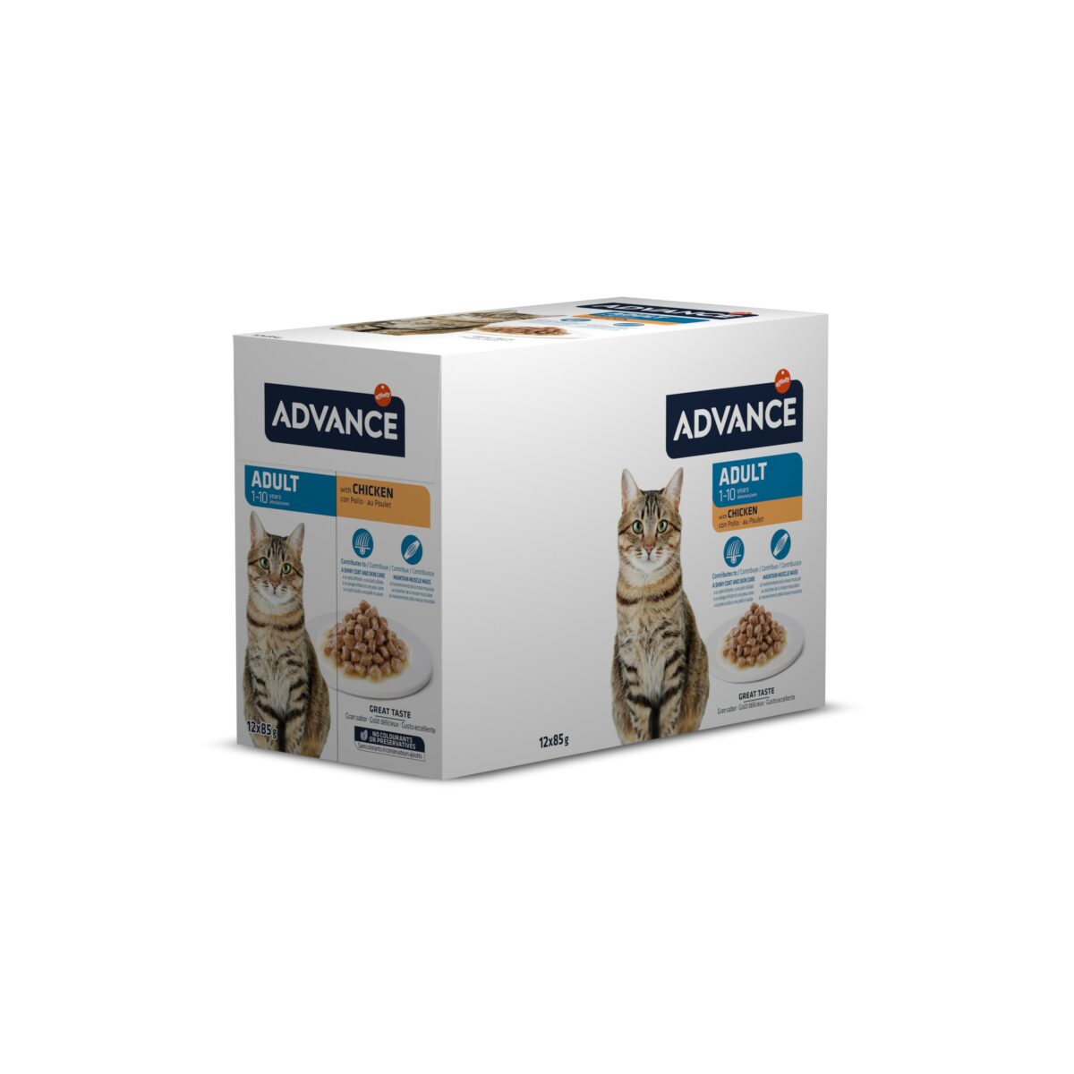 2 Advance Cat adult Wet chocken 12x85gr wepet