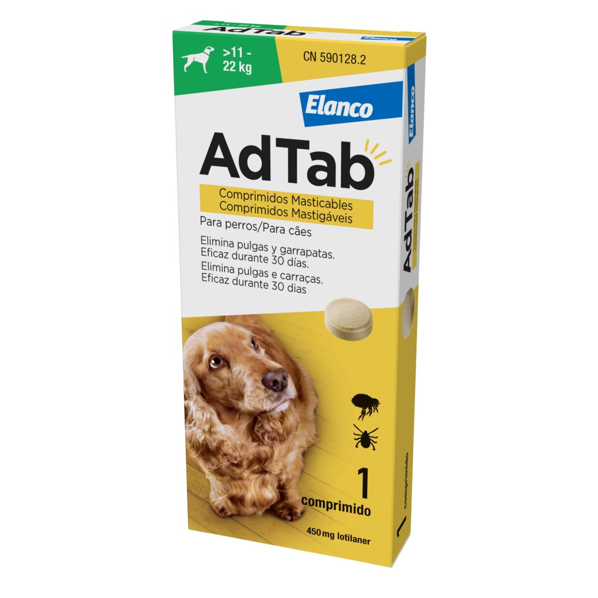 AdTab comprimido mastigável cão 11-22kg elanco wepet