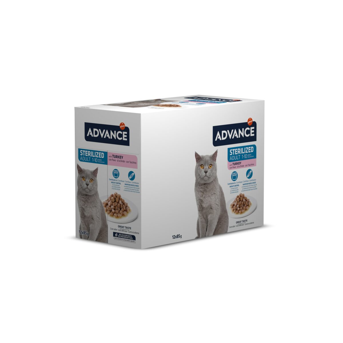 Advance Cat Wet Sterilized turkey 12x85gr wepet