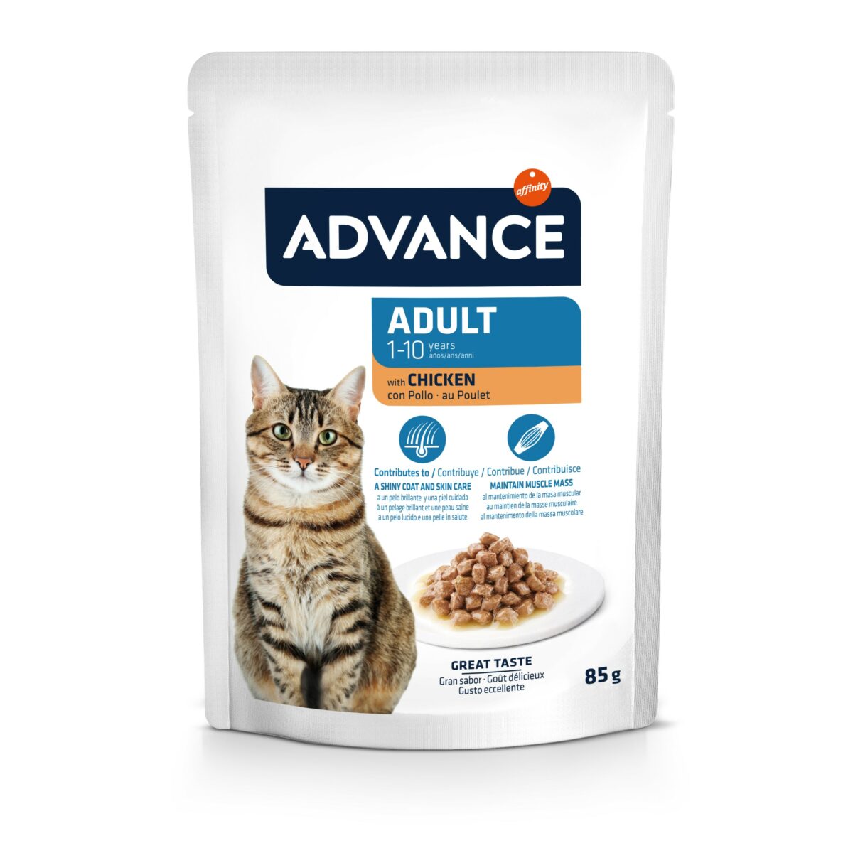 5 Advance Cat adult Wet chocken 85gr wepet