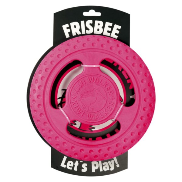 LETS PLAY! FRISBEE MAXI ROSA WEPET KIWI WALKER BRINQUEDO CÃO
