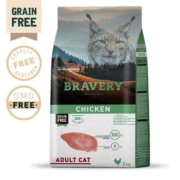 BRAVERY GRAIN FREE CAT ADULT WEPET