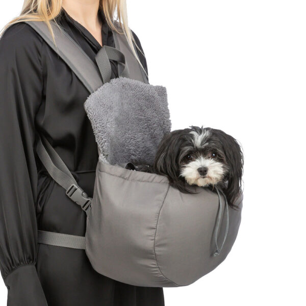 MOCHILA "MOLLY" 25x38x17 CM (CINZA) WEPET CÃO