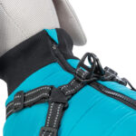 CAPA PONTIS C/ PEITORAL P/ CAES AZUL TURQUESA TRIXIE WEPET